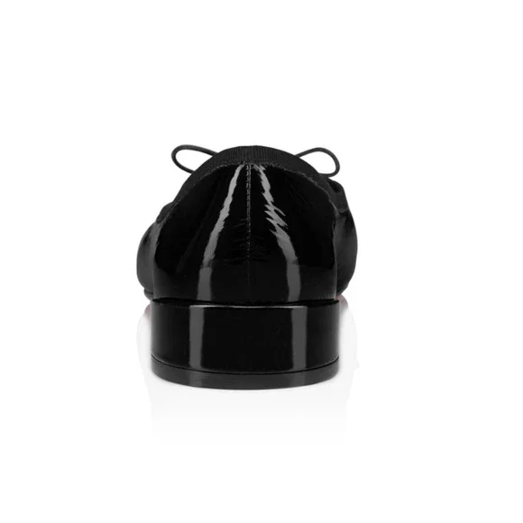 Christian Louboutin Sweetie Jane Flat Black Patent Leather Ballet Ballerina 42 - Picture 12 of 14